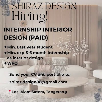 Internship Interior Design (Paid)