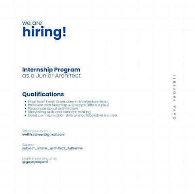 Internship Program dan Junior Architect