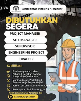 Project Manager, Site Manager, Supervisor, Engineering Project, Drafter