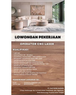 Operator CNC Laser