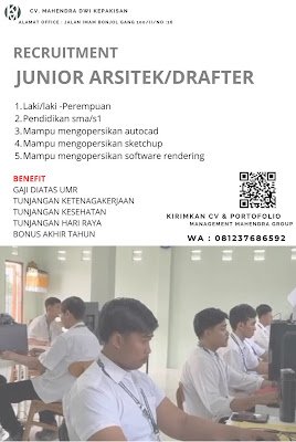 Junior Arsitek/Drafter