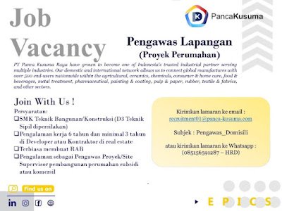 Pengawas Lapangan (Proyek Perumahan)