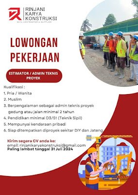 Estimator/Admin Teknis Proyek