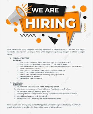 1. TENAGA IT SUPPORT