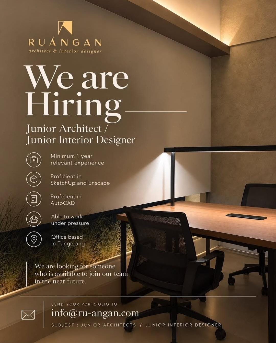 Junior Architect / Junior Interior Designer
