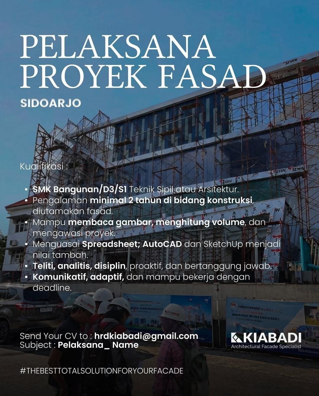 Pelaksana Proyek Fasad