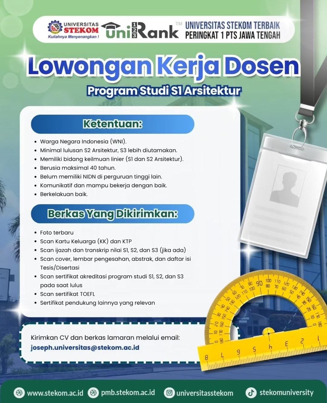 Dosen Program Studi S1 Arsitektur